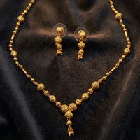 En gros, Perles plaquées or micron 14K 18K 24K pour la création de colliers courts, Parure de bijoux traditionnels, Bijoux de mode en laiton, Oro Joyeria