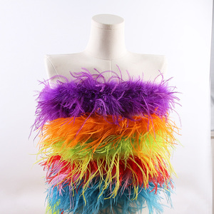 L'usine vend directement des plumes d'autruche bon marché, garnitures <span class=keywords><strong>Boa</strong></span> duveteuses pour teindre des autruches pour la fête - Product Image 2