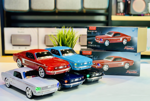 Altavoz Inalámbrico con Forma de Coche Clásico, Reproductor de Música Portátil, Mini Altavoces Bluetooth para Fiestas con TF, USB, FM, AUX, RGB - Product Image 4