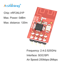 Module de contrôle d'antenne PCB rf 2.4ghz, 1mw, appareil de communication sans fil, à puissance basse, pour rf nrf24l01