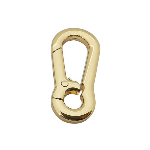Fashion Silver/Light Gold Spring Ring Metal Colorful Key Ring Circle Snap Clip Hook O Ring for Clothing Leather Handbag Spring