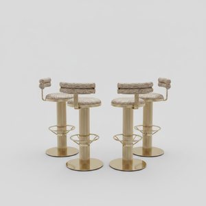 Hot Selling Modern Style Metal Design Commercial Dining Chair Convertible High Adjustable Barstool Set Living Kitchen Hotel Use - Product Image 2
