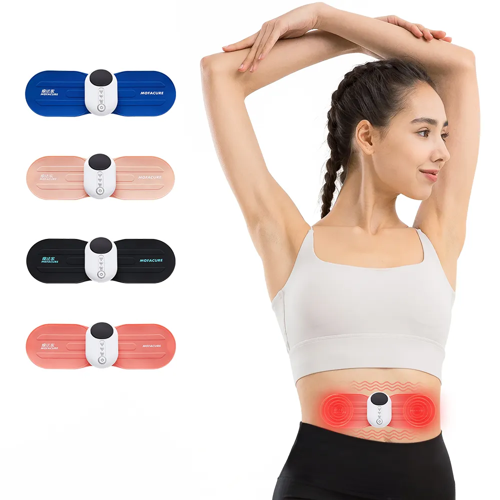 EMS masseur sans fil électrique intelligent pour le corps et le cou Patch de massage stimulateur musculaire Coussin chauffant menstruel Produit de massage pour soins de santé