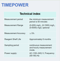 Analyseur de la demande en oxygène chimique (DQC) avec plusieurs modes de mesure, échantillonnage continu/periodique, prix direct usine