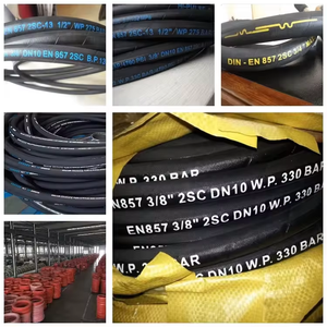 OEM NBR 유압 고무 호스 1/<span class=keywords><strong>2</strong></span>인치 1/4인치 3/8인치 SAE 표준 내유성 호스 공장 맞춤 서비스 - Product Image 5