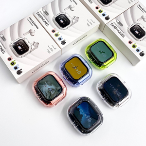 Auriculares con pantalla táctil a todo color Air, auriculares inalámbricos transparentes con llamadas con cancelación de ruido y función de asistente de voz - Product Image 2