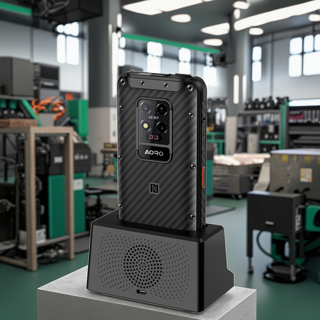 AORO Smart Phone Waterproof 2W DMR UHF Repeater Walkie Talkie LTE GSM Feature Rugged Mobile Phone