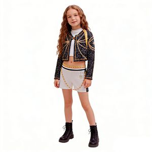 Disfraz de Halloween de Alta Calidad para Niños, Disfraz de Personaje de TV y Cine, Chaqueta Kpop y Conjunto de Pantalones para Niña - Product Image 2