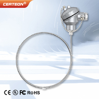 WRNK-131-1 PT100 RTD Temperature Sensor K Type Armored Thermocouple 500-1500mm Precision Probe