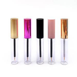 Tube vide de 10 ml pour mascara cosmétique, avec couvercle argenté, doré, rose, noir, tube transparent pour mascara et cils, tube à rouge à lèvres avec brosse - Product Image 3