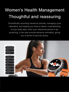 Montre connectée d'extérieur avec écran tactile, lampe <span class=keywords><strong>de</strong></span> poche, suivi sportif et <span class=keywords><strong>de</strong></span> forme physique, assistant vocal, rappel <span class=keywords><strong>de</strong></span> messages pour hommes - Product Image 6