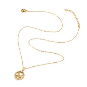 <span class=keywords><strong>Ti</strong></span> <span class=keywords><strong>amo</strong></span> collana a cuore in acciaio inossidabile di lusso per le donne con placcatura in oro con zircone come pietra principale-per I cristiani - Product Image 5
