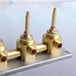 Corps de robinet de douche en laiton Disixindi 2 cm, commande manuelle, passage direct, pour installation encastrée dans la salle de bain - Product Image 1