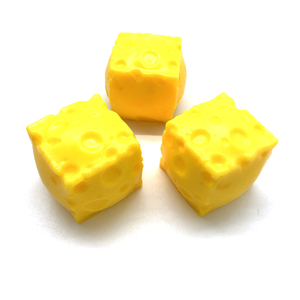 TPR Yellow Cheese Shape Soft <b>Squeeze</b> Stress <b>Ball</b> for Desktop Anxiety Relief Office Decor Kids and Adults Promotional Gift - Product Image 2