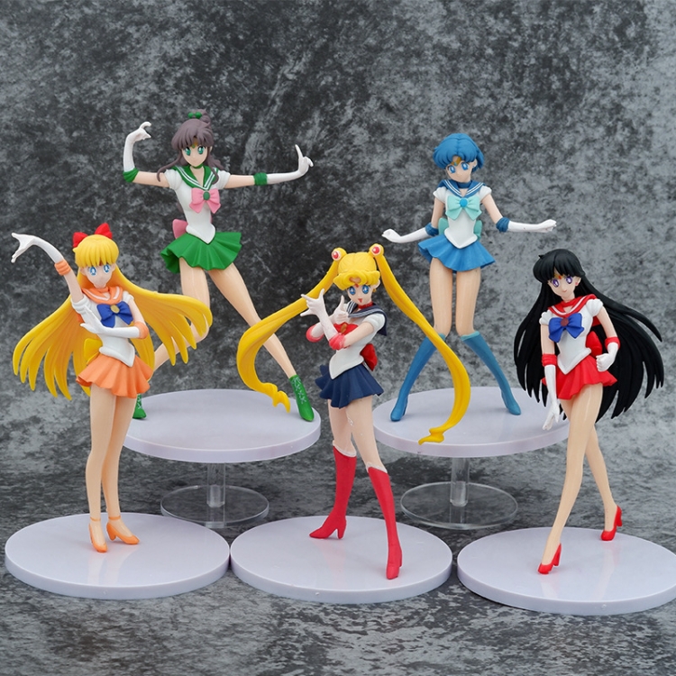 5 Action Figures Sailor Moon (confezione in busta opp)