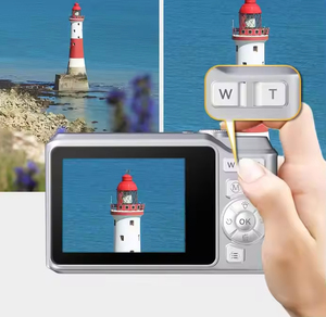 Cámaras Digitales con Pantalla LCD Giratoria, Recargables por USB, Duraderas, de ABS y Metal Plateado, para Estudiantes, Directo de Fábrica - Product Image 4