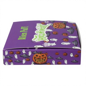 Papier à rouler Alien Puff Halloween violet king size, gomme arabique naturelle, combustion lente, premium, ultra fin, personnalisable avec votre logo - Product Image 4