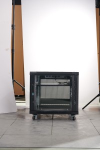 12U Tủ mạng 19inch treo tường máy chủ <span class=keywords><strong>Rack</strong></span> 600*600*600 thép cán nguội ngoài trời trung tâm dữ liệu 27U Tủ mạng - Product Image 3