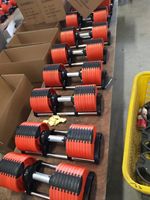 Haltères réglables en acier à prix compétitif, vente en gros d'usine, 20 kg/32 kg/36 kg pour l'entraînement de musculation