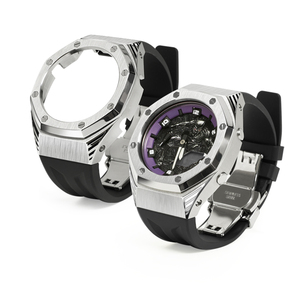 Remplacement du boîtier en métal de luxe et du bracelet en caoutchouc pour les montres de <span class=keywords><strong>GM</strong></span>-<span class=keywords><strong>2100</strong></span> GA-B2100 GA-<span class=keywords><strong>2100</strong></span>/<span class=keywords><strong>2100</strong></span> - Product Image 4