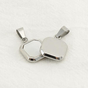 Colgantes Geométricos Cuadrados de Acero Inoxidable Estilo Dinero Antiguo, Joyería Clásica de Lujo Ligero y Moda, Gran Venta - Product Image 2