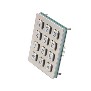 3X4 endüstriyel <span class=keywords><strong>LED</strong></span> arkadan aydınlatmalı Metal sayısal tuş takımı ATM Kiosk erişim kontrolü için otomat - Product Image 2