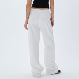 Nuovo Design Streetwear abbigliamento femminile 100% pantaloni di cotone <span class=keywords><strong>bianco</strong></span> rilassato pantaloni <span class=keywords><strong>Cargo</strong></span> donna - Product Image 6