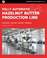 Ligne de production industrielle entièrement automatique de pâte de chocolat et de noisettes pour la fabrication de beurre de cacahuètes