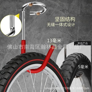 Crochet de garage en acier robuste, capacité de charge de 330 lb, revêtement antidérapant pour l'échelle, le vélo, le sac de sport et le rangement - Product Image 3