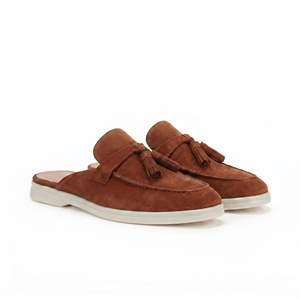 <span class=keywords><strong>Ciabatte</strong></span> da <span class=keywords><strong>Donna</strong></span> di Alta Gamma in <span class=keywords><strong>Vera</strong></span> <span class=keywords><strong>Pelle</strong></span> Scamosciata con Design a Nappine, Stile Italiano per Uso Esterno - Product Image 5