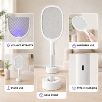 2025 SAIJZEK. Raquette anti-moustiques électrique rechargeable à lumière uv de qualité supérieure 3000V