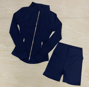 G02335C 2026 İlkbahar/Yaz Sıcak Fırsat Kadınlar İçin Dar Kesim Spor Şort 2 Parça Takım - Product Image 5