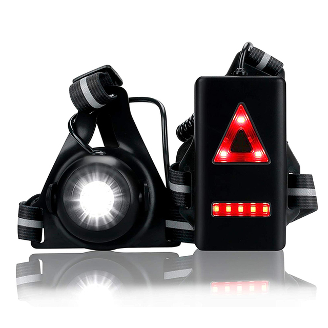 Factory Hot Selling USB Rechargeable Outdoor Night Running Light Led Running Back Warning Sports Running Chest Light