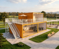 Maison préfabriquée en conteneur pour parcs, stations balnéaires et attractions touristiques, conteneur démontable en kit
