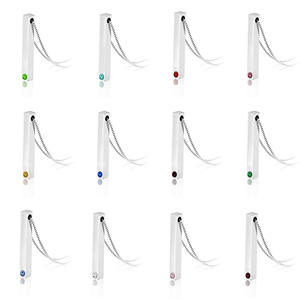 แฟชั่นหินวันเกิดโรแมนติกสแตนเลสของขวัญส่วนบุคคลบาร์ว่างเปล่าเครื่องประดับสร้อยคอ - Product Image 3