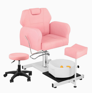 Nuevo modelo de sillón de masaje para pies, especialmente diseñado para clínicas de fisioterapia, simple y moderno con baño de pies ajustable. - Product Image 1