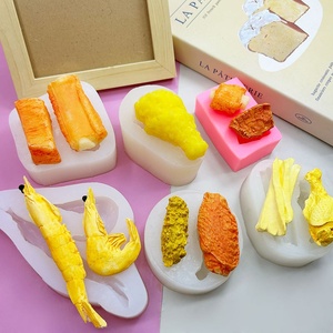 Molde <span class=keywords><strong>de</strong></span> silicona para <span class=keywords><strong>chocolate</strong></span>, yeso <span class=keywords><strong>de</strong></span> azúcar, jabón y pasteles, <span class=keywords><strong>con</strong></span> forma <span class=keywords><strong>de</strong></span> costilla <span class=keywords><strong>de</strong></span> salmón, camarón, pierna <span class=keywords><strong>de</strong></span> pollo frita y patatas fritas, resistente al calor - Product Image 1