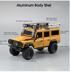 Voiture télécommandée RC MN 111, modèle Crawler MN111, kit 1:18, assemblé, RC pour adultes, professionnel, 4x4, tout-terrain, lumières LED, carrosserie en métal, jouet - Product Image 5