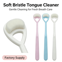 Grattoir à langue double face, brosse douce pour le nettoyage de la langue, pour les soins bucco-dentaires quotidiens