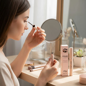 Natürliches Veganes Organisches Wimpernwachstumsserum Verlängernd Feuchtigkeitsspendend Nährend Wasserfest Rizinusöl Private Label Wimpernserum - Product Image 4