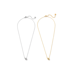 Collar con Colgante Virgo de Acero Inoxidable, 12 Piezas, Tono Dorado y Plateado - Product Image 2