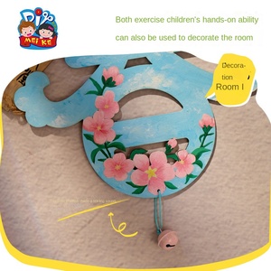 Outdoor Spring DIY Creative Wooden Pendant Kindergarten Dress Art Props Handmade Holiday Supplies Material Bag - Product Image 3