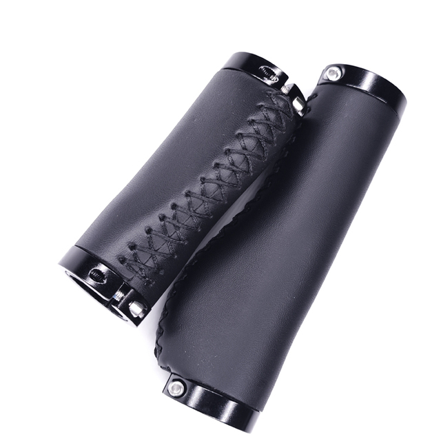 Bicycle Grips Factory Direct Sales Hot Selling High Fiber Leather Bicycle Hand Grips Support OEM Anti-slip Design