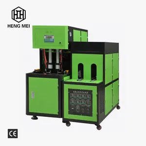 Pabrik top pabrikan semi otomatis pet peregangan mesin cetak untuk minuman air susu HM-S3L2C