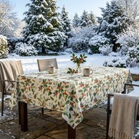 Nappe personnalisée en tissu aspect lin slub 120 GSM 60*84 pouces 100% polyester avec imprimé croisé métallique argenté