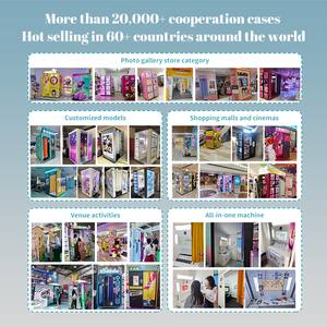 Cabina Fotografica Digitale Selfie Station Compatibile con Smartphone, Stampa <span class=keywords><strong>Foto</strong></span> dal Chiosco - Product Image 3