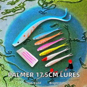 <span class=keywords><strong>Palmer</strong></span> 17,5 cm 18g Bionic TPR Material señuelo de pesca biónico tenedor cola mar pesca cebo Artificial cebo suave al por mayor - Product Image 2