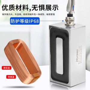 Xinhe Rectangular Electromagnet P120 50 40 DC24V 240kg Industrial Magnetic Lifter - Product Image 2