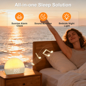 Reloj Despertador Digital Electrónico Moderno con 30 Sonidos Relajantes, Simulación de Amanecer, Ruido Blanco, Calendario y Luz Suave - Product Image 2