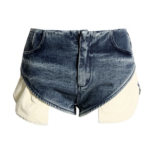 OUDINA Fashion Hot Girl Large tasche pantaloni donna Short Denim donna Jeans Shorts - Product Image 1